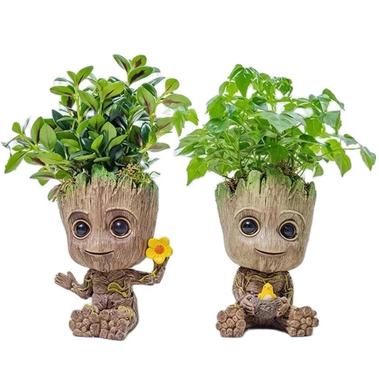 Mini Groot Figurine – Cute Tree Character Collectible for Desk and Home Decoration