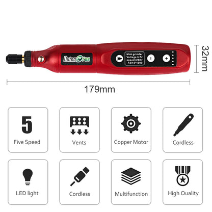 Mini Cordless Rotary Tool – USB Rechargeable Engraving & Mini Drill Kit
