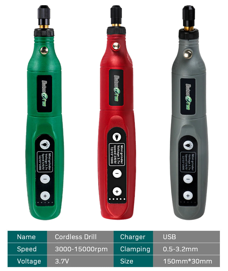 Mini Cordless Rotary Tool – USB Rechargeable Engraving & Mini Drill Kit
