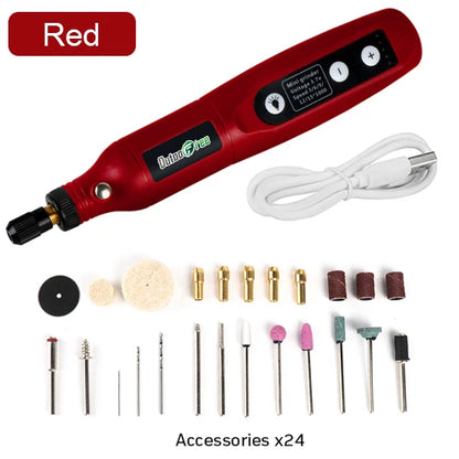Mini Cordless Rotary Tool – USB Rechargeable Engraving & Mini Drill Kit
