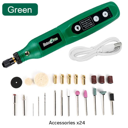 Mini Cordless Rotary Tool – USB Rechargeable Engraving & Mini Drill Kit