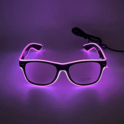 Neon LED Festival Glasses – Light Up Party Sunglasses for Music Festivals, Clubs & Night Events