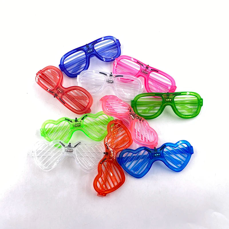 Neon LED Festival Glasses – Light Up Rave Sunglasses for Music Festivals, Clubs & Party Events