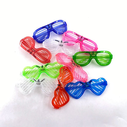 Neon LED Festival Glasses – Light Up Rave Sunglasses for Music Festivals, Clubs & Party Events
