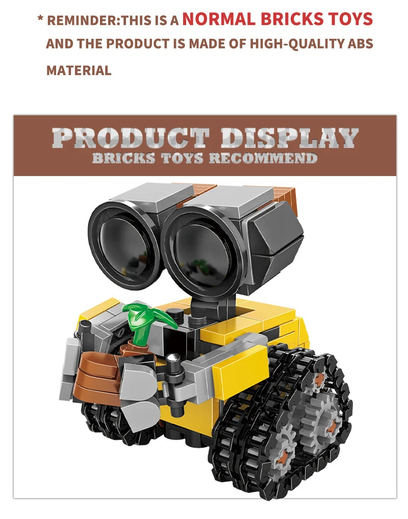 Mini Sci-Fi Robot Building Blocks – 217pcs Space Droid Construction Toy for Collectors