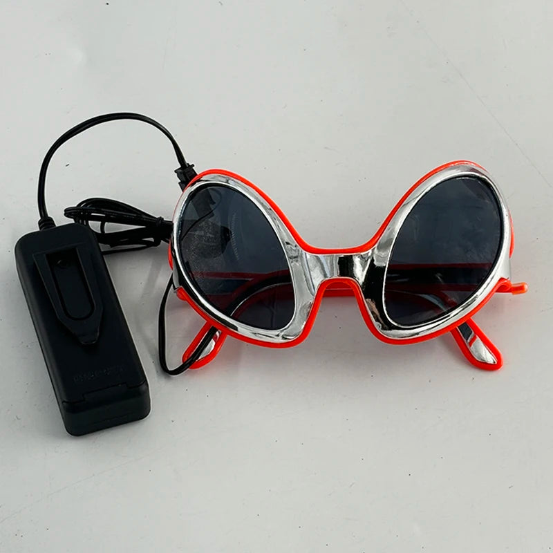 Alien LED Party Glasses – Light Up ET Sunglasses for Rave Festivals, Parties & Cosplay Events