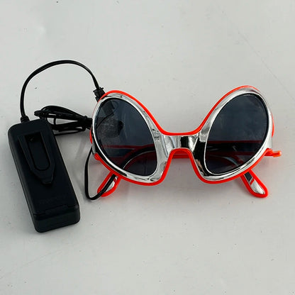 Alien LED Party Glasses – Light Up ET Sunglasses for Rave Festivals, Parties & Cosplay Events