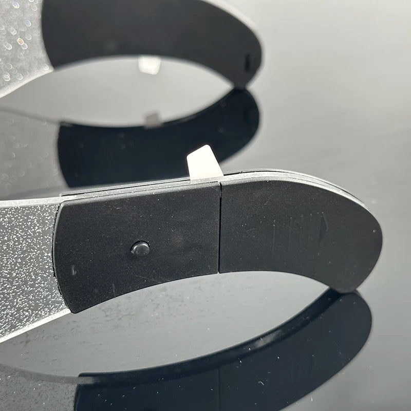 Rainbow LED Festival Glasses – Futuristic Light Up DJ Sunglasses for Raves, Concerts & Night Parties