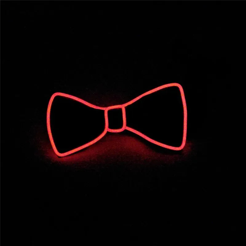 LED Light Up Bow Tie – Neon Glowing Party Bow Tie for Festivals, Raves & Nightclub Events