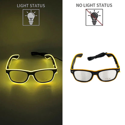 Neon LED Festival Glasses – Light Up Party Sunglasses for Music Festivals, Clubs & Night Events