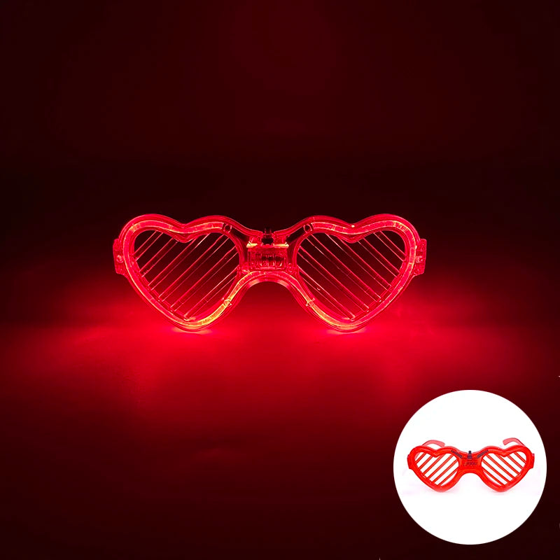 Neon LED Festival Glasses – Light Up Rave Sunglasses for Music Festivals, Clubs & Party Events