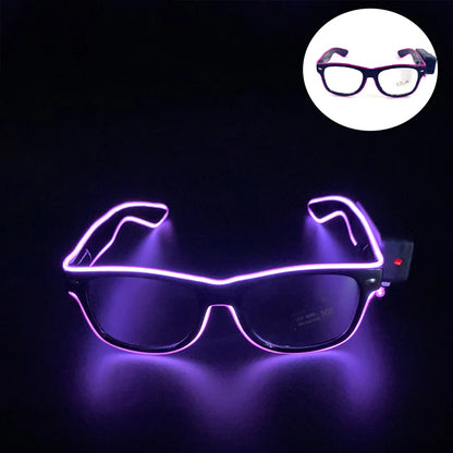 Neon LED Festival Glasses – Light Up Rave Sunglasses for Music Festivals, Clubs & Party Events