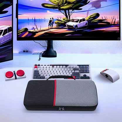 Retro Keyboard Hard Case – Protective Travel Case for Mechanical Gaming Keyboards