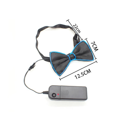 LED Light Up Bow Tie – Neon Glowing Party Bow Tie for Festivals, Raves & Nightclub Events