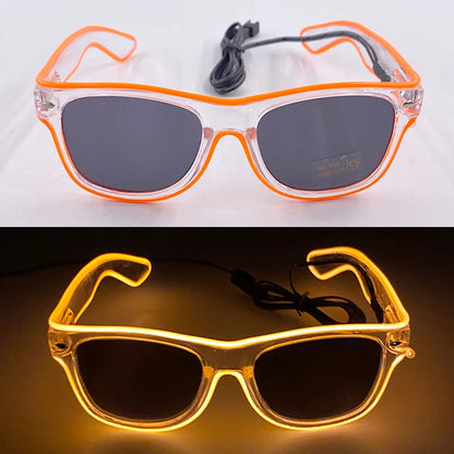 LED Heart Festival Glasses – Light Up Love Heart Sunglasses for Festivals, Parties & Bachelorette Events