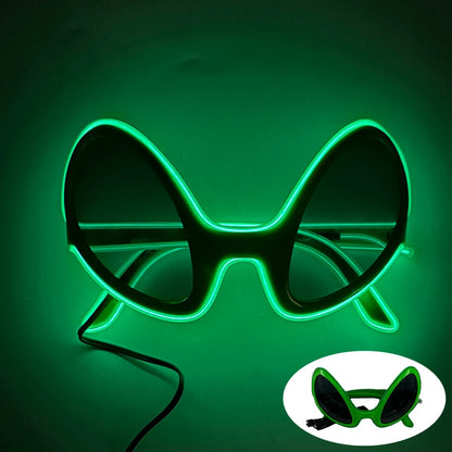 Alien LED Party Glasses – Light Up ET Sunglasses for Rave Festivals, Parties & Cosplay Events