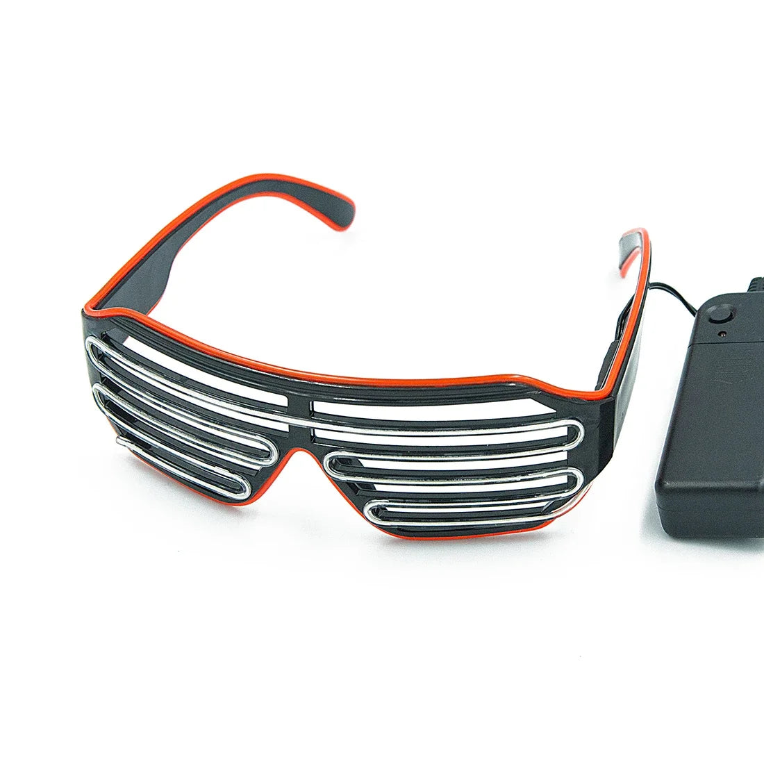 Neon LED Glow Glasses – Flashing Light Up Festival Sunglasses for Raves, Parties & Night Events