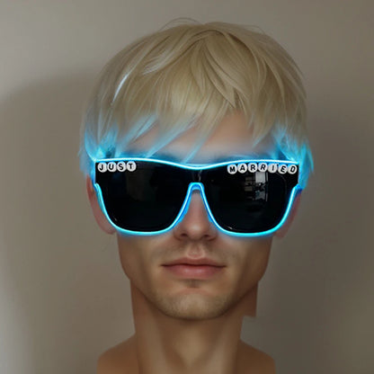 LED Heart Festival Glasses – Light Up Love Heart Sunglasses for Festivals, Parties & Bachelorette Events