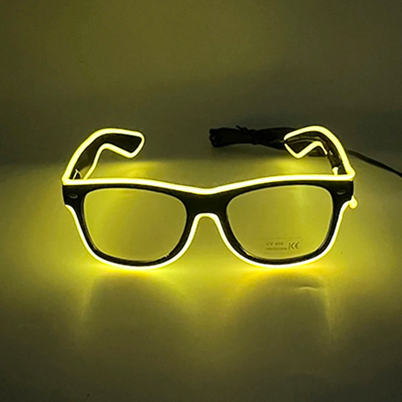 Neon LED Festival Glasses – Light Up Party Sunglasses for Music Festivals, Clubs & Night Events