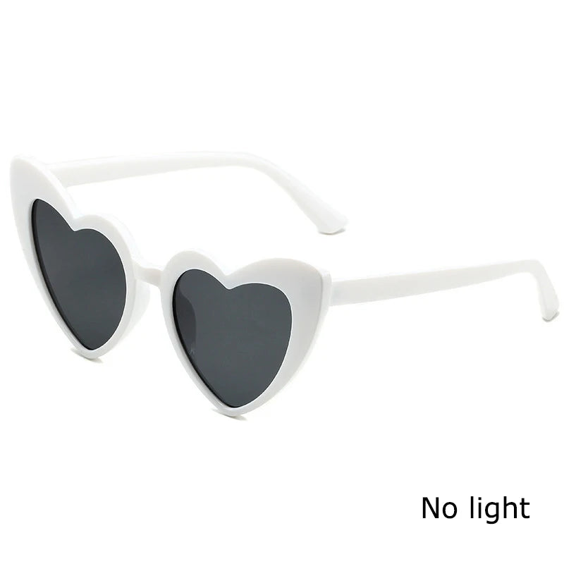LED Heart Festival Glasses – Light Up Love Heart Sunglasses for Festivals, Parties & Bachelorette Events