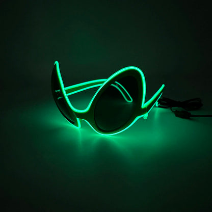 Alien LED Party Glasses – Light Up ET Sunglasses for Rave Festivals, Parties & Cosplay Events