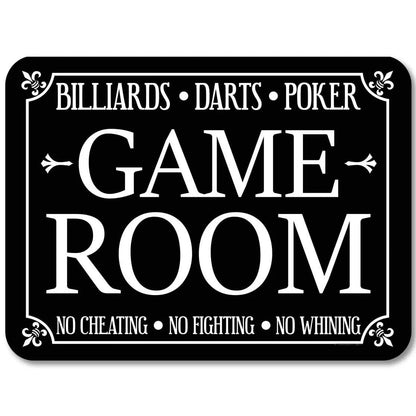 Gaming Room Metal Wall Sign – Retro Gamer Decor for Bedroom or Game Room