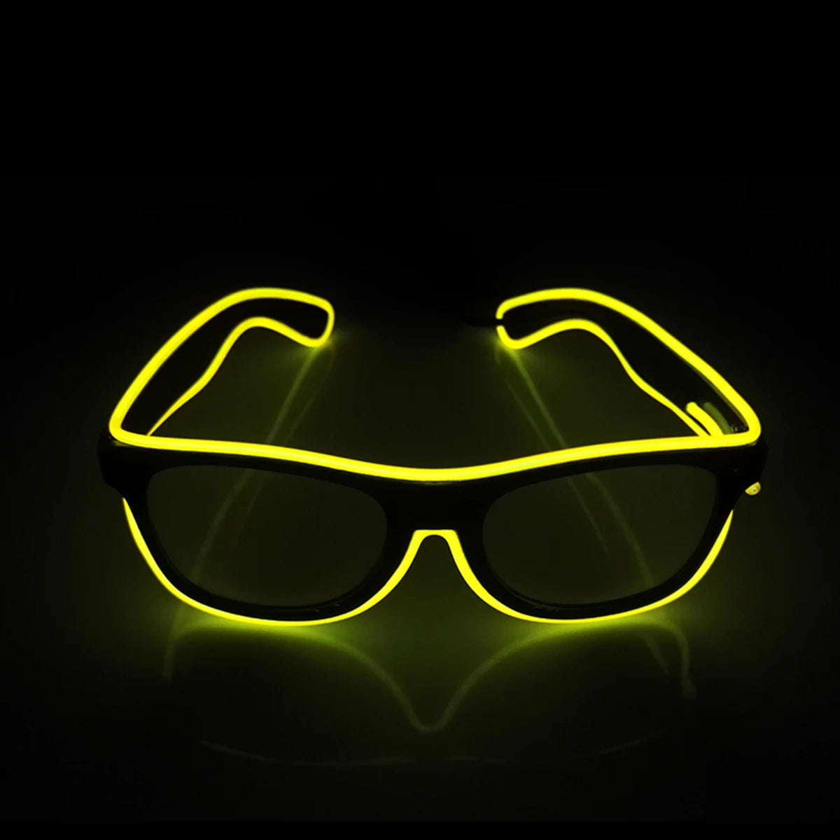 LED Rave Cosplay Glasses – Neon Light Up Festival Goggles for Music Festivals, DJ Parties & Clubs