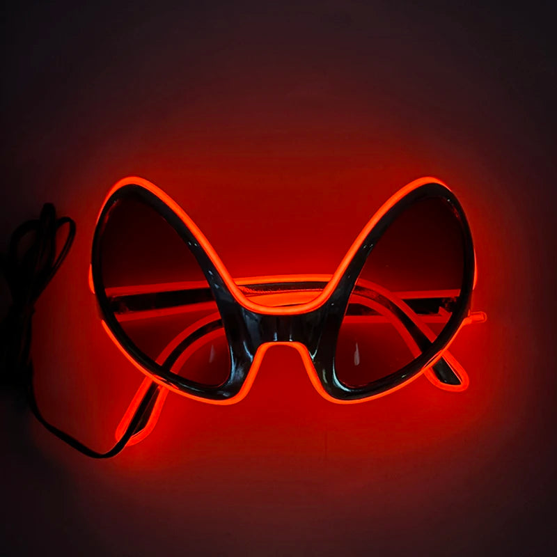 Alien LED Party Glasses – Light Up ET Sunglasses for Rave Festivals, Parties & Cosplay Events