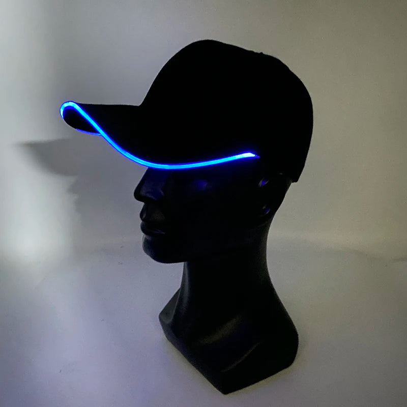 LED Light Up Baseball Cap – Rechargeable Glow Festival Hat for Raves, Concerts & Night Parties