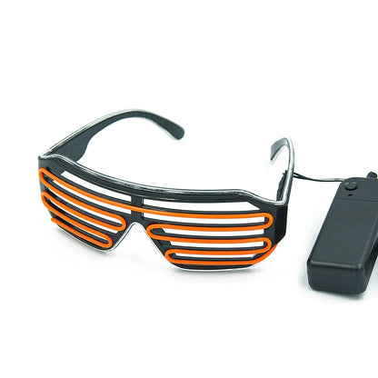 Neon LED Glow Glasses – Flashing Light Up Festival Sunglasses for Raves, Parties & Night Events