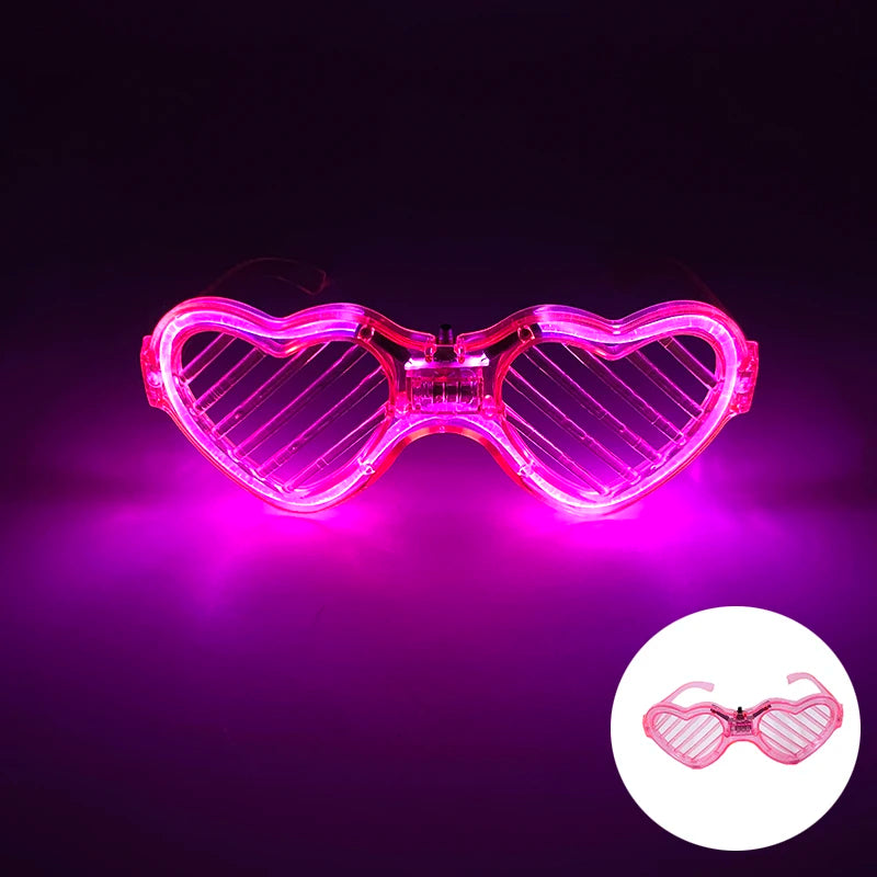 Neon LED Festival Glasses – Light Up Rave Sunglasses for Music Festivals, Clubs & Party Events
