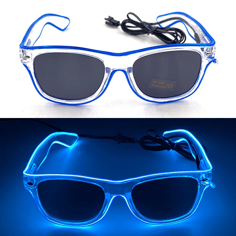 LED Heart Festival Glasses – Light Up Love Heart Sunglasses for Festivals, Parties & Bachelorette Events