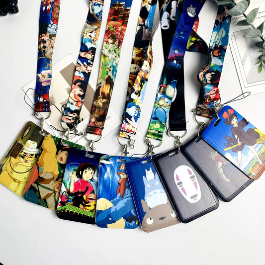 Anime Card Holder Lanyard – Cosplay ID Badge and Keychain Neck Strap