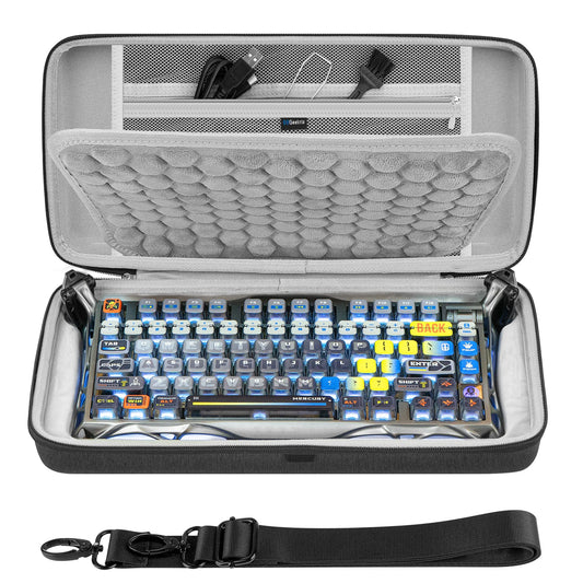 Hard Shell Keyboard Travel Case – Protective Carrying Bag for Mechanical Gaming Keyboards