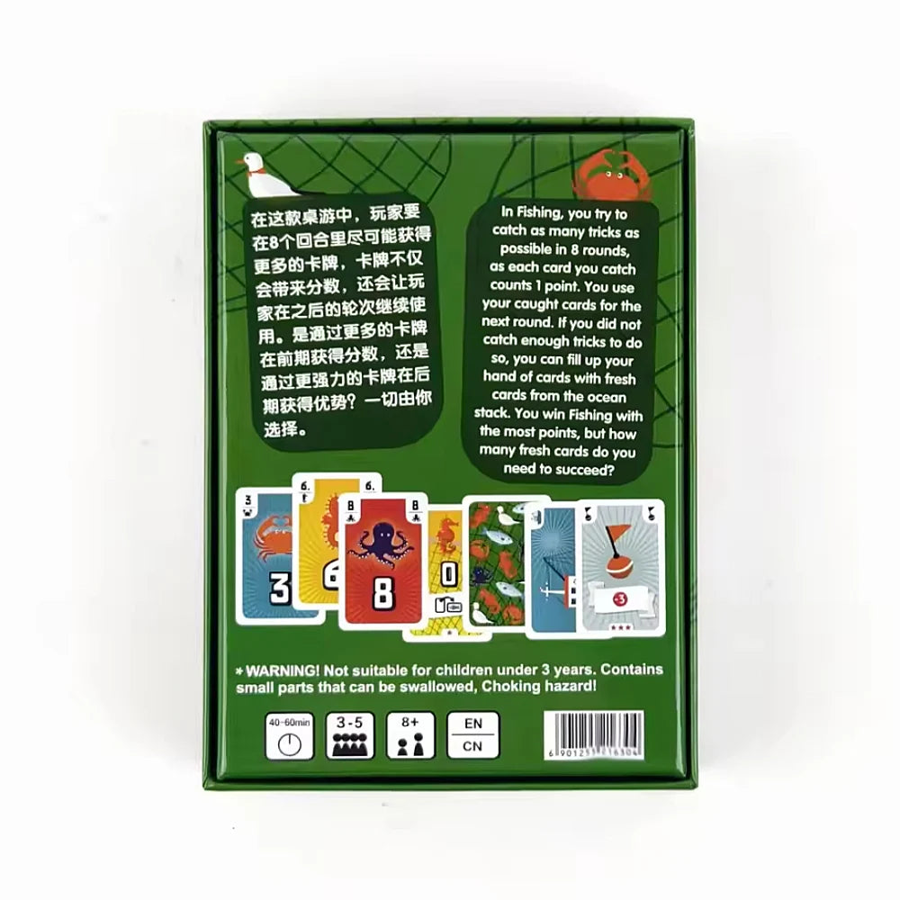 Fishing Strategy Board Game – Fun Family Party Card Game for 3–5 Players