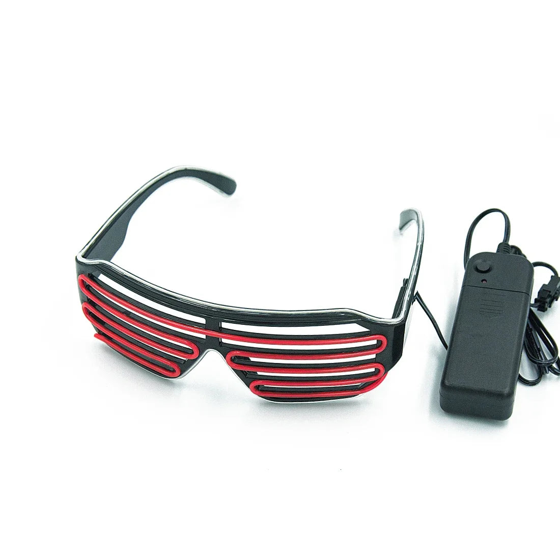 Neon LED Glow Glasses – Flashing Light Up Festival Sunglasses for Raves, Parties & Night Events