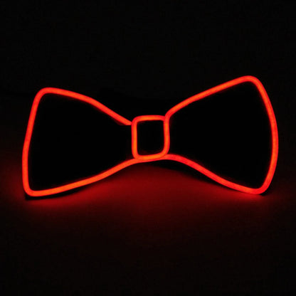 LED Light Up Bow Tie – Neon Glowing Party Bow Tie for Festivals, Raves & Nightclub Events
