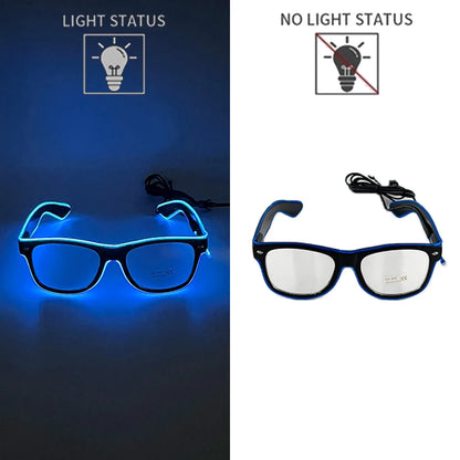 Neon LED Festival Glasses – Light Up Party Sunglasses for Music Festivals, Clubs & Night Events