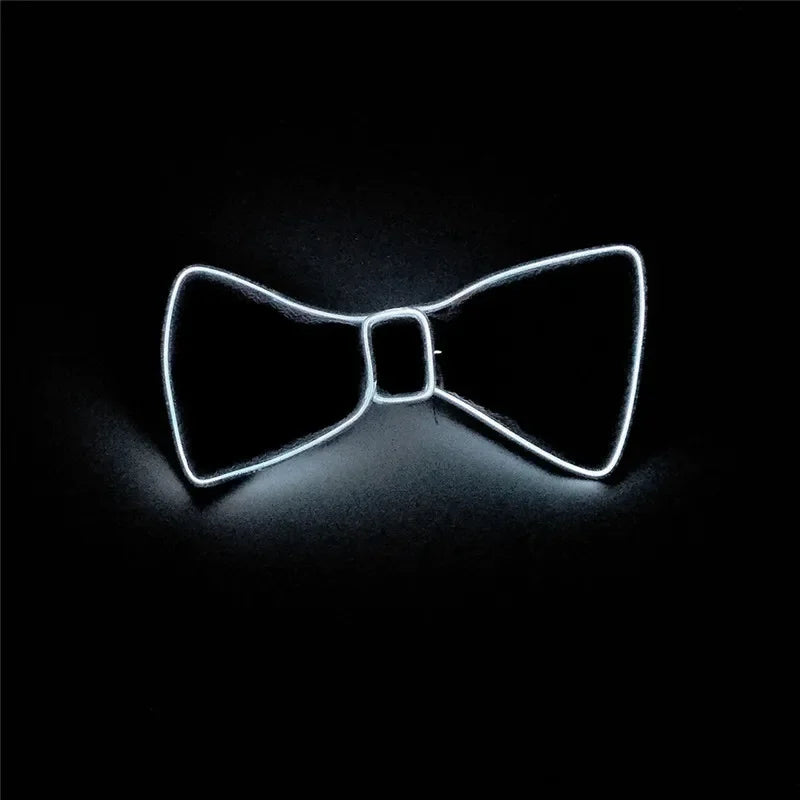 LED Light Up Bow Tie – Neon Glowing Party Bow Tie for Festivals, Raves & Nightclub Events