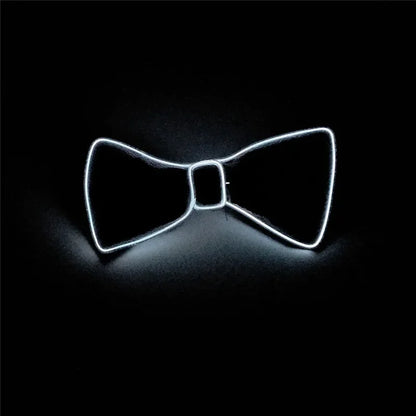LED Light Up Bow Tie – Neon Glowing Party Bow Tie for Festivals, Raves & Nightclub Events