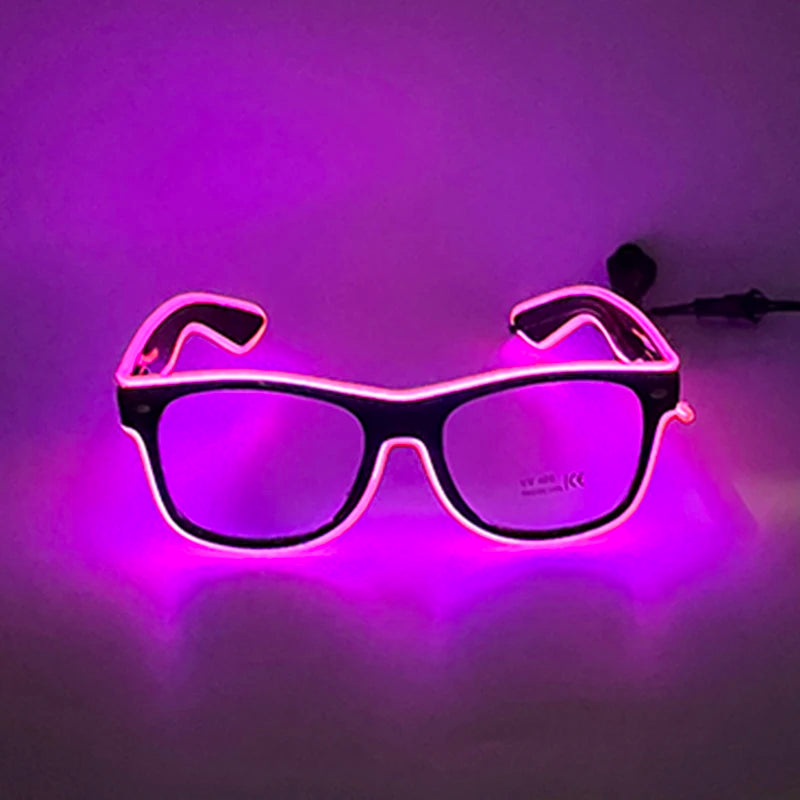 Neon LED Festival Glasses – Light Up Party Sunglasses for Music Festivals, Clubs & Night Events