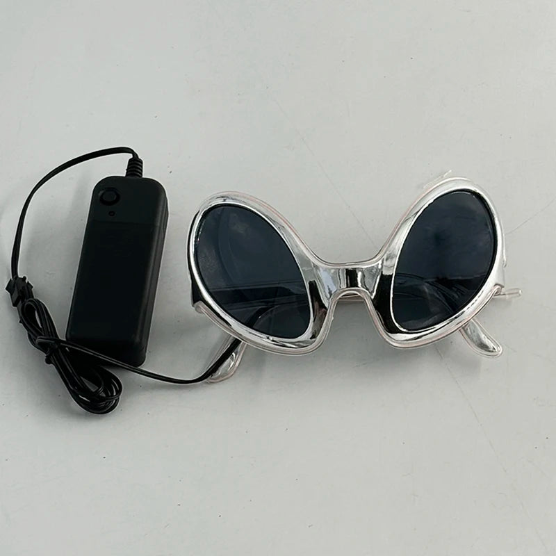 Alien LED Party Glasses – Light Up ET Sunglasses for Rave Festivals, Parties & Cosplay Events
