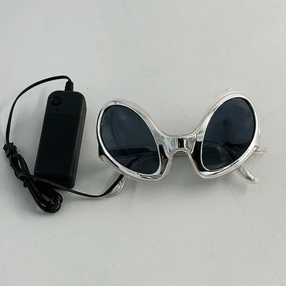 Alien LED Party Glasses – Light Up ET Sunglasses for Rave Festivals, Parties & Cosplay Events