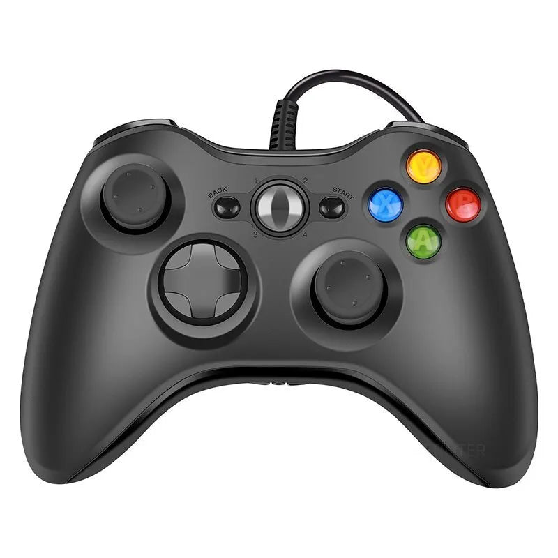 USB Wired Gaming Controller for Xbox 360 and PC – Gamepad with Vibration