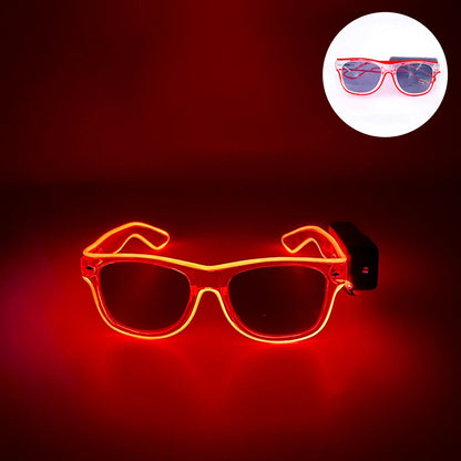 Neon LED Festival Glasses – Light Up Rave Sunglasses for Music Festivals, Clubs & Party Events