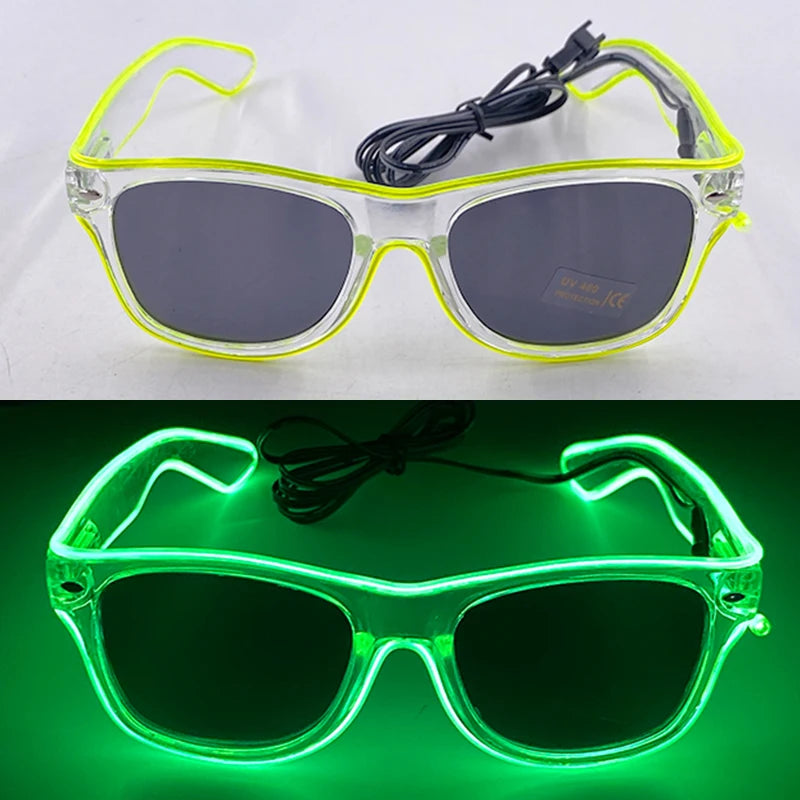 LED Heart Festival Glasses – Light Up Love Heart Sunglasses for Festivals, Parties & Bachelorette Events