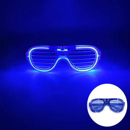 Neon LED Festival Glasses – Light Up Rave Sunglasses for Music Festivals, Clubs & Party Events