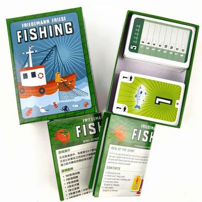 Fishing Strategy Board Game – Fun Family Party Card Game for 3–5 Players