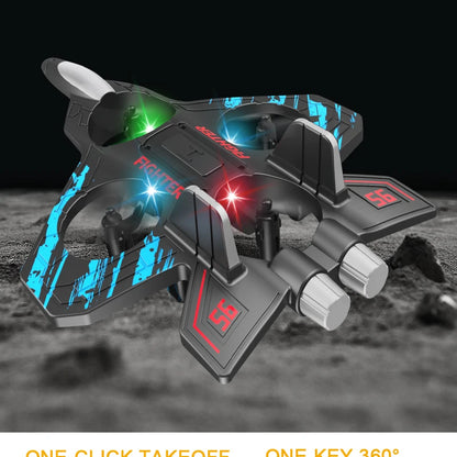 LED Remote Control Fighter Plane – 2.4G RC Foam Glider with Stunt Flight