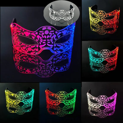 Rainbow LED Festival Glasses – Futuristic Light Up DJ Sunglasses for Raves, Concerts & Night Parties